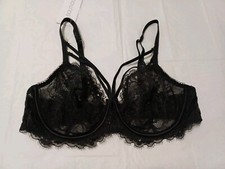 34C Bra M&S  BOUTIQUE Blanca Lace Wired Balcony Bra BLACK 
