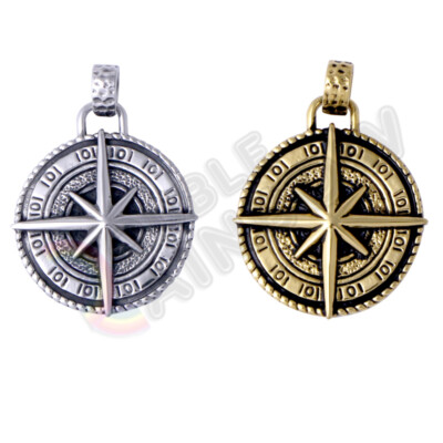 #ad Antique North Star Compass Stainless Steel Graduation Pendant *P128 $13.98