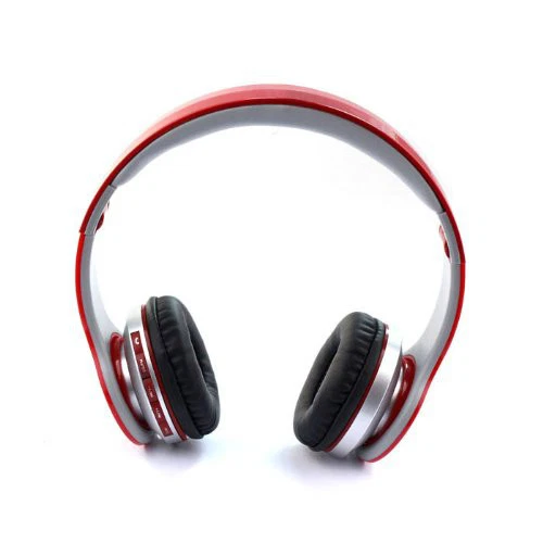 Galaxy S6 S7 S8 Wireless Bluetooth Stereo Headset with Mic and FM Radio - Red  - Image 3 of 4