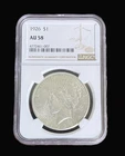 1926 Peace Silver Dollar | Certified NGC AU58 | Beautiful Coin