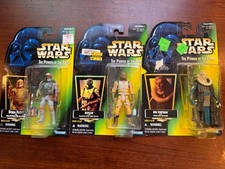 Star Wars POTF2 Boba Fett Bossk Bib Fortuna Green Card Kenner 1995 MOC Vintage
