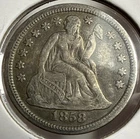 1858-O Seated Liberty Dime Silver 10C Coin - XF Detail (U10)