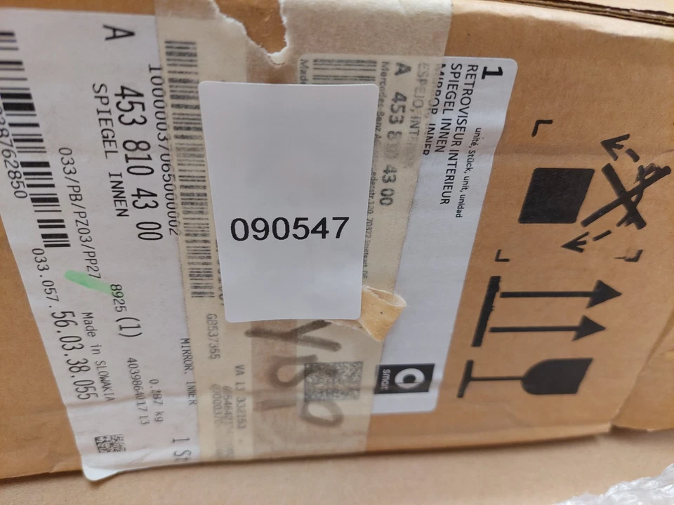 Smart ForFour W453 Interior Rear View Mirror A4538104300 2014-2021 Genuine - Image 4 of 4