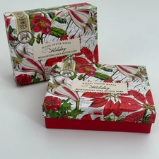 Michel Design Works Shea Butter Bar Hand Soap Scented Holiday - 2 Boxes of 2