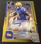 2025 Bowman Chrome University Football Gold Refractor Kenny Johnson #BCA-KJO