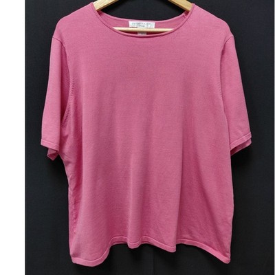 pursuits.ltd Silk Pink Lightweight Top Women Plus Size 2X