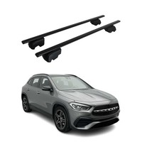 DachträGer GrundträGer FüR Mercedes GLA H247 2020-2026 75Kg Stahl Schwarz 2 Tlg