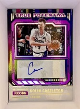 2023-24 Panini Recon Signatures Colin Castleton #TPS-CST Purple /49 (AU, RC)