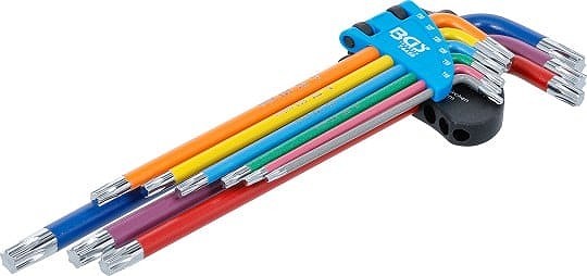 BGS | WinkelschlüSsel-Satz | Extra Lang | T-Profil (FüR Torx) T10 - T50 | 9-Tlg.-image