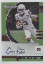 2020 Panini Prizm Draft Picks Rookies Neon Green /125 Cameron Dantzler Auto 0hd6