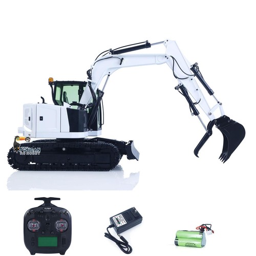 C308 1/14 RC Hydraulic Excavator 4 Valve 2Arm Digger Upgraded Ver Metal Bucket - Picture 2 of 12