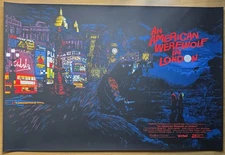 American Werewolf in London screenprint poster - Raid71 Chris Thornley