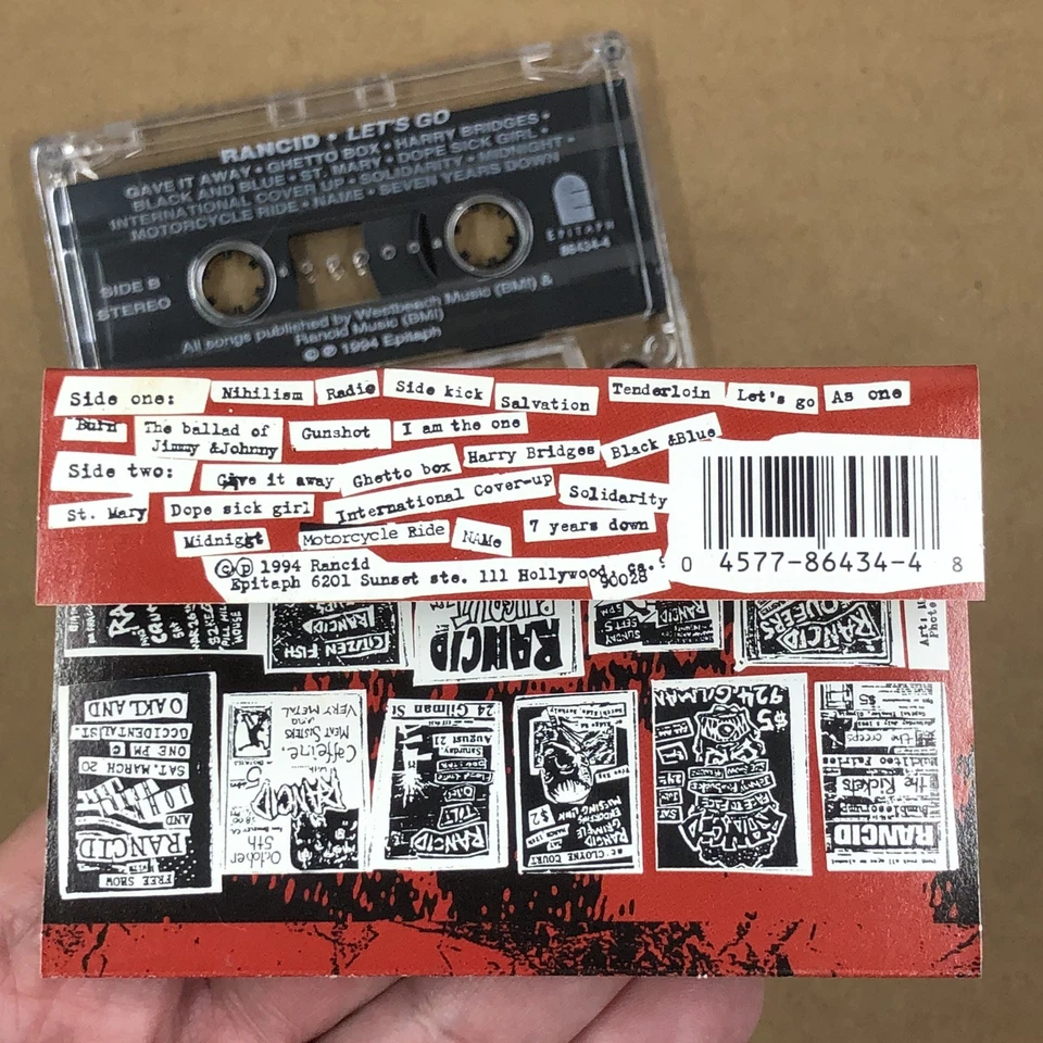 RANCID Cassette Tape 90s Punk LETS GO SALVATION BILLIE JOE ARMSTRONG GREEN DAY - Image 4 of 4
