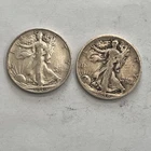 2 Walking Liberty Half Dollar (1916-1947) 90% Silver LOT G