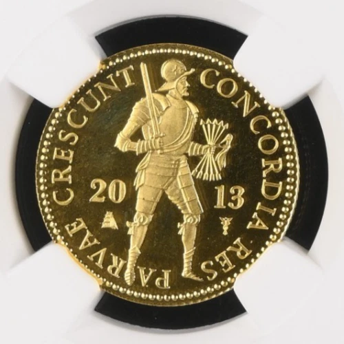 2013 Netherlands Gold Ducat NGC PF-69 Ultra Cameo TOP POP mintage 3500 0.11 AGW