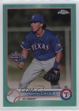2022 Topps Pro Debut Chrome Aqua Refractor 45/75 Cameron Cauley #PDC-148 fm0