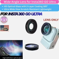 Wide-Angle Fisheye Lens for Insta360 GO Ultra 185° HD Optical Glass Lightweight