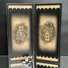 Maple Wood Backgammon Set, Tabletop Game Board 19.7", Gift for Husband, Friends