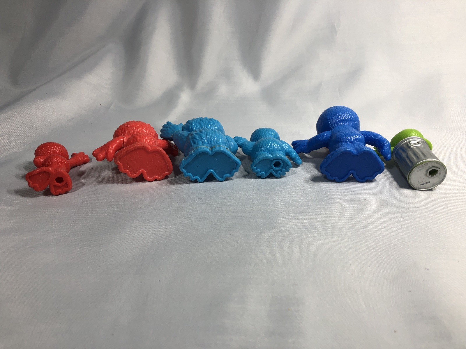 Sesame Street Assortment Lot Of 6 Figures & 4 Finger Puppets