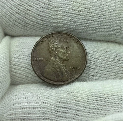 1912-S Lincoln Wheat Cent Penny XF G315