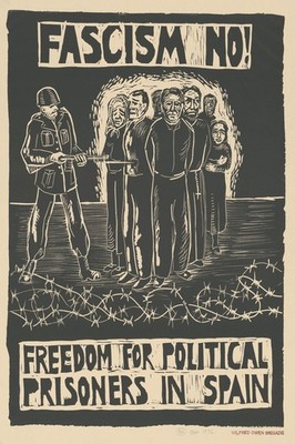   Fascism No! Political Prisoner Protest Poster - 16x24  - 200gsm Paper ️