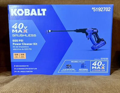 #ad #ad New Kobalt 40V Max 600 PSI Power Cleaner New In Box Tool Only $65.00