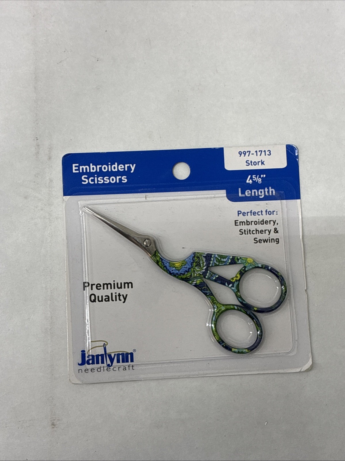 Scissors 4.625"-blue Paisley