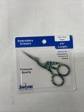 Janlynn Embroidery Scissors 4.625"-Blue Paisley