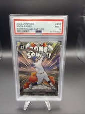 2023 PANINI DONRUSS ANDY PAGES BOMB SQUAD RAPTURE 💎 PSA 9 💎