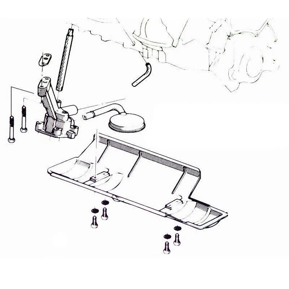 Oil Dip Stick Tube Inner Section Pan V8 1969-73 Pontiac Firebird Lemans GTO 1pc - Image 2 of 4