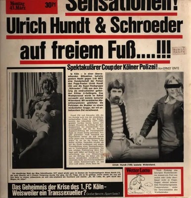 LP Urich Hundt & Schroeder Auf Freiem Fuß NEAR MINT Zarah Zylinder Records