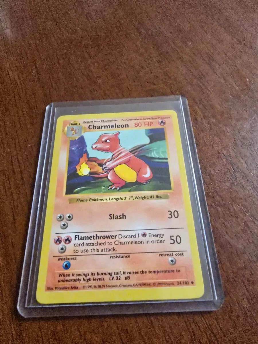 25+ Charmeleon Pokémon TCG Shadowless Individual Collectible Card