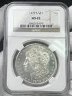1879-S $1 Morgan Dollar 90% Silver NGC MS65 US Coin