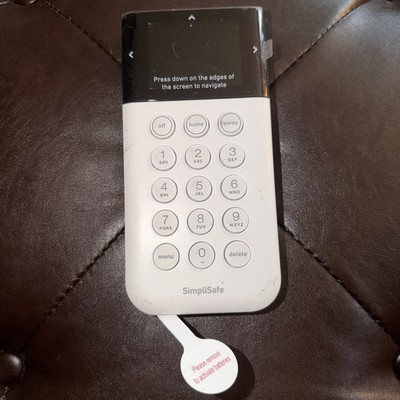 SimpliSafe KP3W Home Security System Touch Keypad Remote White Model SSKP3
