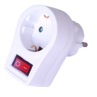 Kopp Zwischenstecker Adapter Mit Beleuchtetem Schalter Steckdose