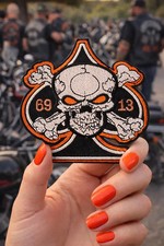 Skulls Iron-on Embroidered Patch Set - 5 Piece