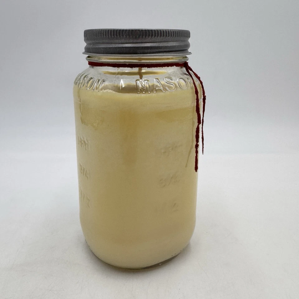 Tarro de albañil de vela de soja de peanuts y galletas de béisbol 110 horas Lancaster PA Foto 3 de 4