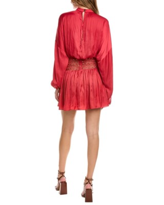 Ramy Brook Size 0 Stella Drop-Waist Red Mini Dress $445