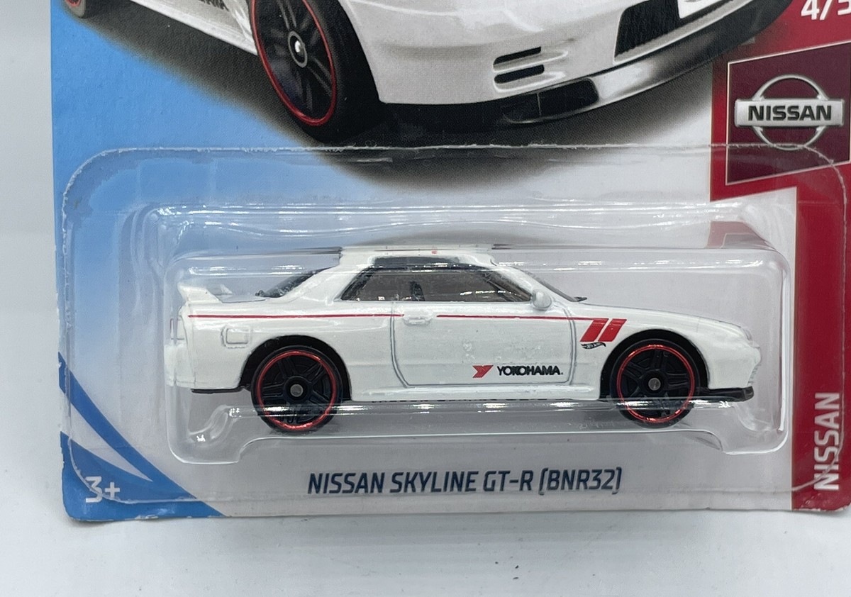 HOT WHEELS NISSAN SKYLINE GT-R BNR32 MATTEL 1/250 2019 White TOY
