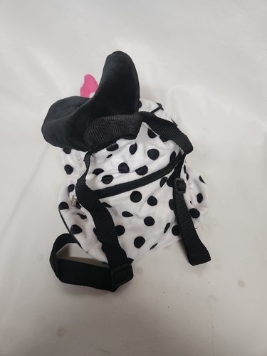 MOCHILA MUÑECA CABEZA DE FELPA MINNIE MOUSE Disney Bolso de Mano Blanco y Negro ¡NUEVO!¡! - Imagen 3 de 6