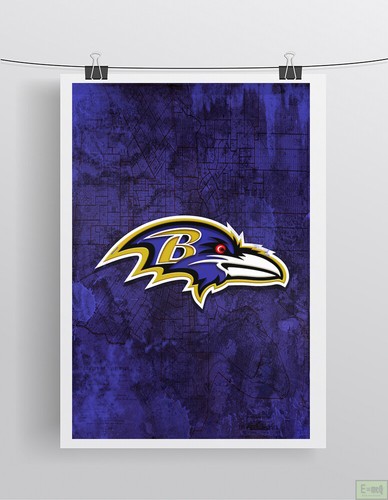 BALTIMORE RAVENS Tribute Poster, Baltimore Ravens 20x30n Free Shipping US - Picture 2 of 3