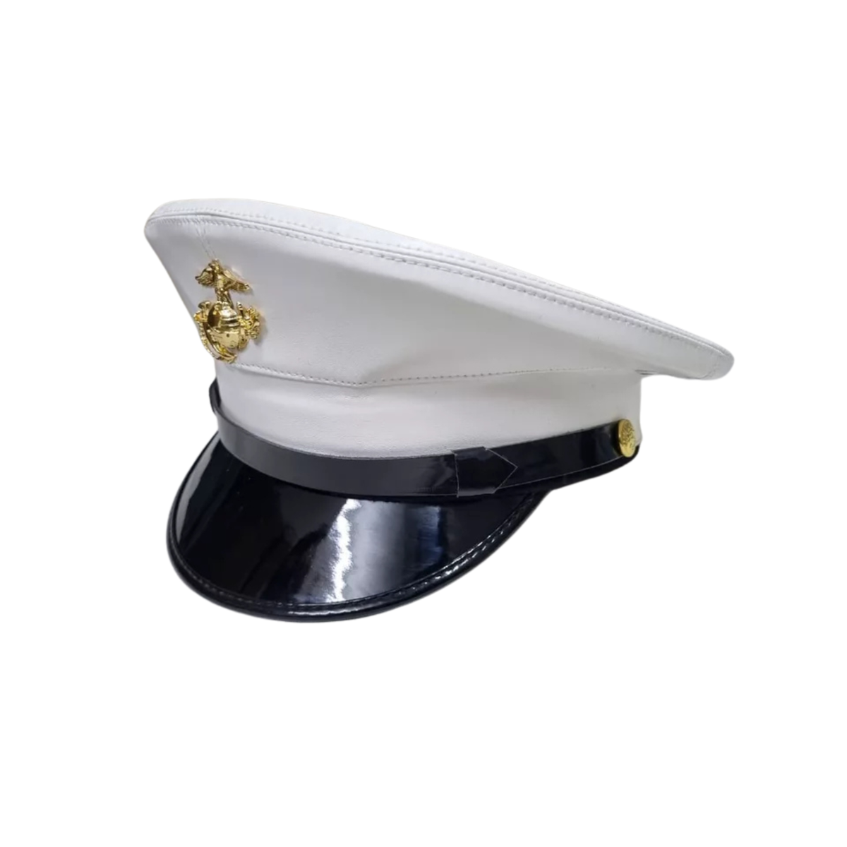 USMC US Marine Corps Dress Blue white enlisted frame hat cover | eBay