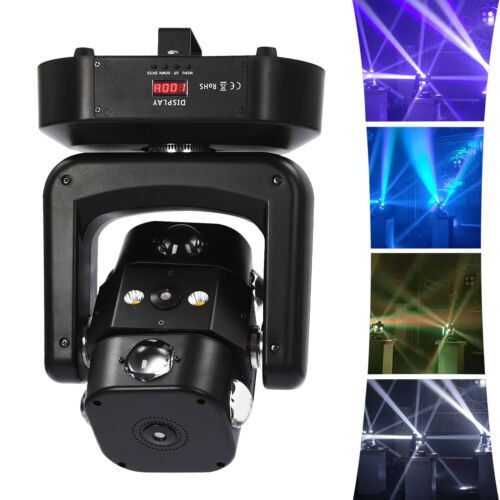 8 LED Rotation Laser Moving Head Light RGBW Stage Lights For DJ Party Disco DMX - Afbeelding 1 van 24