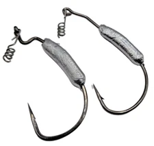 Weighted Sinker Mustad or Gamakatsu Wide Gap Hooks