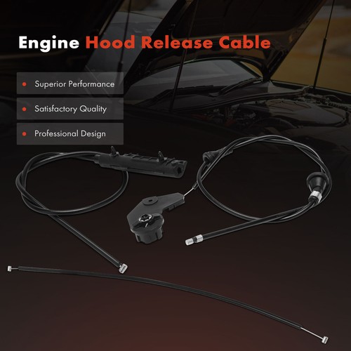 3Pcs Hood Release Cable for BMW E46 320i 325i 325xi 330i 330xi 2001-2005 328i M3 - Picture 3 of 11