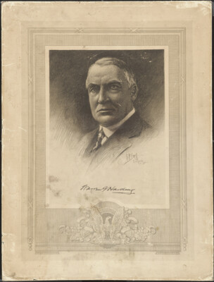 8'' x 10'' 1920 Photo Warren G. Harding