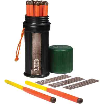 UCO Titan Stormproof Match Kit w/ Waterproof Case & Replacement Strikers NEW