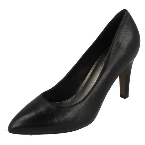 Ladies F9R0084 Slip On Office Smart Court Shoes Leather Collection SALE £25.00 - Picture 2 of 19