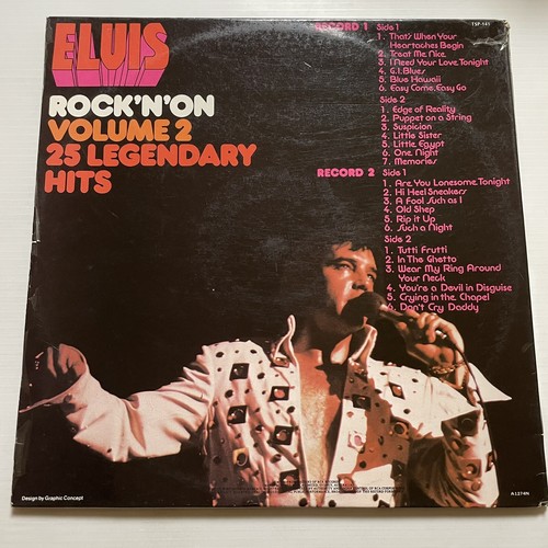Elvis Presley Rock ‘n’ On V2 Vinyl Record 2x 12” 33 RPM TSP-141 RCA Victor 1974 - Picture 18 of 24
