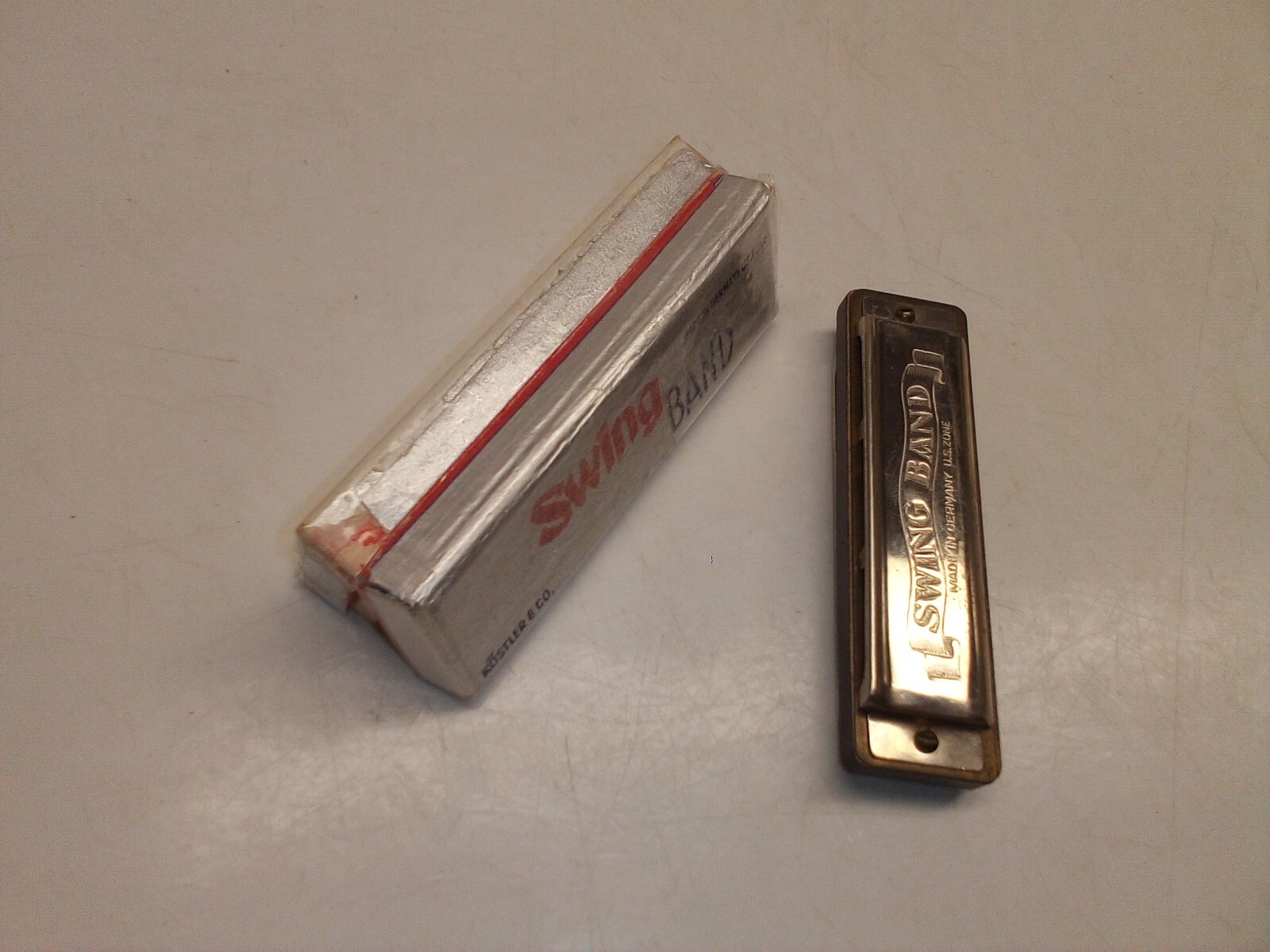 Vintage Kostler & Co Swing Band Harmonica Made in Germany US Zone Key C